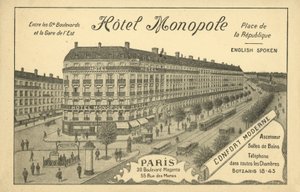 Hotel Monopole, Parijs