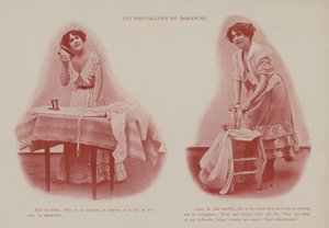 Illustratie voor Petites Parisiennes (jonge werkende meisjes in Parijs) door French Photographer