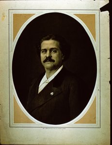 Imp. Lemercier & Co. portret van een man (sepia foto)
