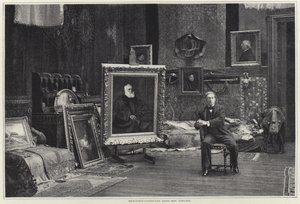 Jean-Joseph Benjamin-Constant in zijn atelier door French Photographer