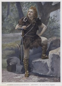 Jean de Reszke in de titelrol in Siegfried