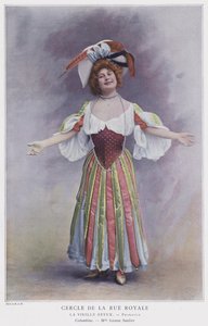 Jeanne Saulier als Colombine in La Vieille Revue door French Photographer