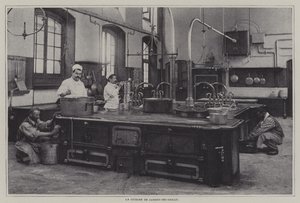 Keuken van het Lycee Janson-de-Sailly, Parijs door French Photographer