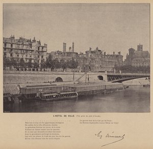 De Commune van Parijs, Het stadhuis, gezien vanaf de Pont d