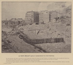 De Commune van Parijs, La Porte Maillot, na het bombardement van de Mont Valerien