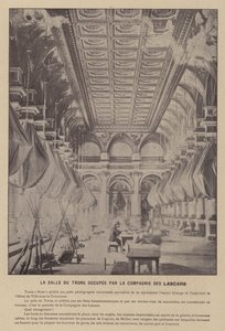 De Commune van Parijs, de troonzaal bezet door de compagnie van de Lascars door French Photographer