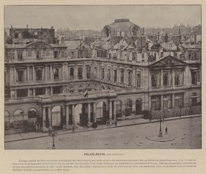 De Commune van Parijs, Palais-Royal, buitenaanzicht door French Photographer