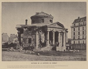 De Commune van Parijs, Rotonde van de Barrière du Combat door French Photographer