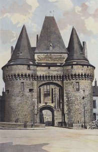 La Ferte-Bernard, Stadspoort, ingangszijde (Stadhuis)