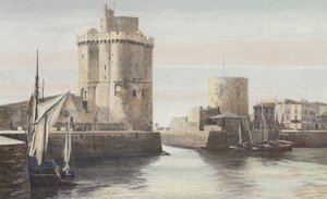 La Rochelle, Haveningang, Toren Saint-Nicolas, Toren van de Ketting door French Photographer