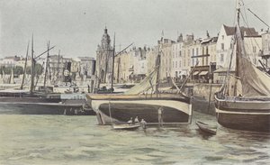 La Rochelle, Vissershaven en Klokkentorenpoort door French Photographer