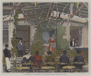La Romance Populaire in het Pavillon Rose, Point-du-Jour, Parijs door French Photographer