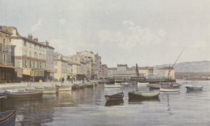 La Seyne, Uitzicht op de Kade (Kleine Rade van Toulon) door French Photographer
