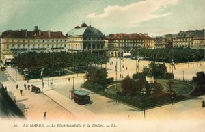 Le Havre, La Place Gambetta, Het Theater