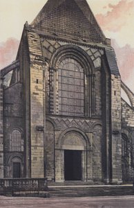Le Mans, Kathedraal, westgevel door French Photographer