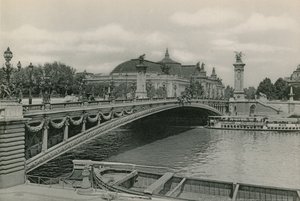 Le Pont Alexandre III et le Grand Palais (fotogravure)
