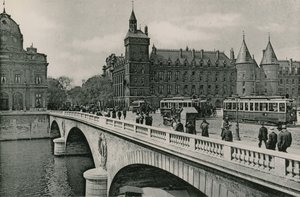 De Pont au Change en het Paleis van Justitie door French Photographer