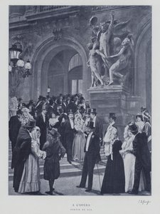 Vertrek van een bal bij de Opera van Parijs door French Photographer