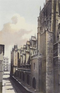 Lyon, St-Nizierkerk, Noordelijke zijgevel
