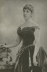 Madame Marguerite De Bonnemain, minnares van Generaal Boulanger (zwart-wit foto) door French Photographer