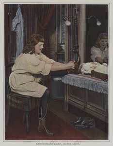 Mademoiselle Salle, tweede sujet, in haar kleedkamer door French Photographer