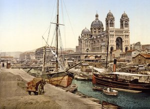 Kathedraal van Marseille, 1890-1900 door French Photographer