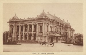 Gemeentelijk Theater, Hanoi, Frans Indochina door French Photographer