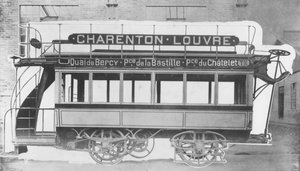 N.J. Raffards elektrische tram, 1881 door French Photographer