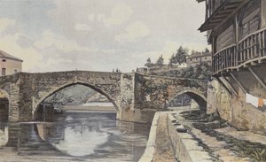 Nérac, Brug over de Baïse door French Photographer
