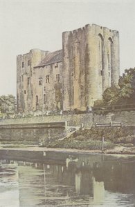 Niort, Kasteel, uitzicht vanaf de linkeroever van de Sevre-Niortaise door French Photographer