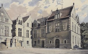 Orleans, Stadhuis, Hoofdfacade en rechter paviljoen door French Photographer