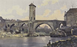 Orthez, Brug over de Gave de Pau door French Photographer