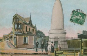 Pain de sucre (suikerbrood gedenkteken) in Sainte-Adresse nabij Le Havre. Mausoleum gebouwd ter nagedachtenis aan Charles Lefebvre-Desnouettes door French Photographer
