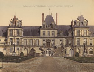 Palais de Fontainebleau, Facade en Hoofdingang door French Photographer