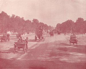 Parijs: Avenue Champs Elysees door French Photographer