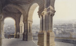 Parijs, basiliek van het Heilig Hart, portiek