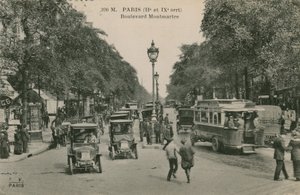 Parijs, Boulevard Montmartre door French Photographer