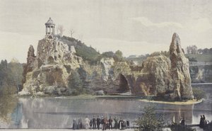 Parijs, park Buttes-Chaumont