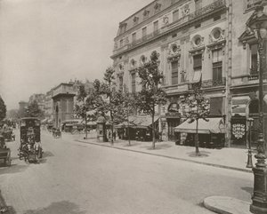 Parijs: Theater van de Renaissance en Porte St. Martin door French Photographer