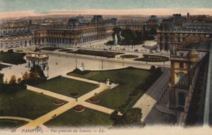 Parijs, Algemeen Uitzicht op het Louvre
