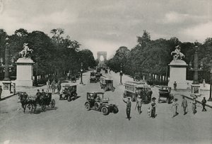 Perspectief van de Avenue des Champs-Elysées
