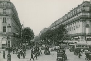 Perspectief van de Boulevard des Capucines door French Photographer