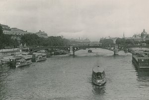 Perspectief op de Seine, de Pont des Saint-Peres