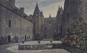 Ploubezre, Kasteel van Kergrist, Ensemble op de erehof door French Photographer