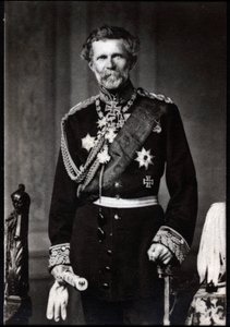 Portret van Edwin Freiherr von Manteuffel (baron von Manteuffel) (1809-1895), Duitse veldmaarschalk