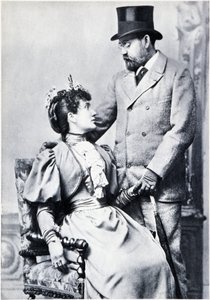 Portret van Emile Zola en Jeanne Rozerot