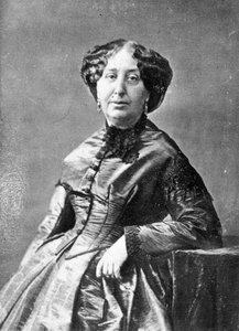 Portret van George Sand (Aurore Dupin, Barones Dudevant) (1804-1876), Franse schrijfster. door French Photographer