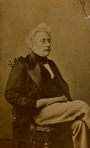 Portret van Hippolyte Bellangé, Franse schilder en lithograaf; carte de visite door French Photographer