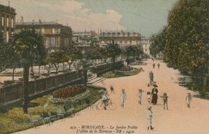 Openbare tuin in Bordeaux, Frankrijk
