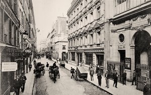 Rue de Provence, Parijs (zw/w foto)